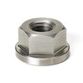 Morton Flange Nut, 1/4"-20, Stainless Steel, Plain, 1/2 in Hex Wd CN-0SS